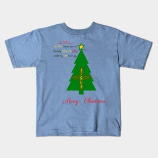 MERRY CHRISTMAS HIDDEN GIFTS JESUS T-SHIRT Kids T-Shirt